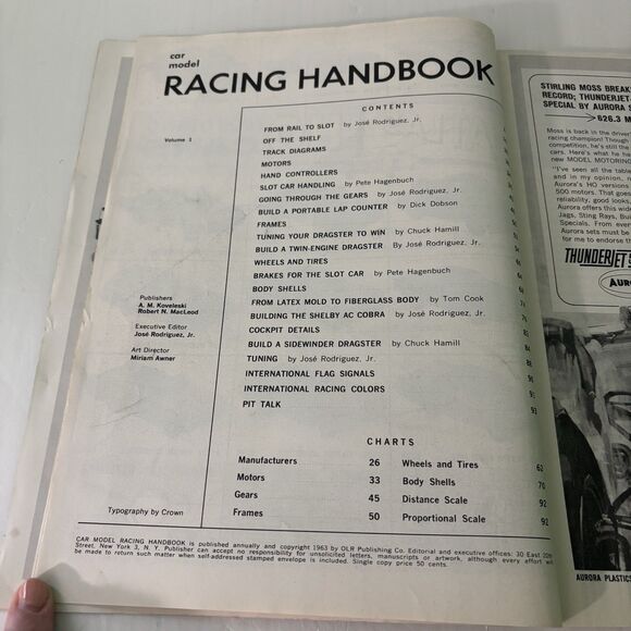 Car Model Racing Handbook Magazine Volume 1 Slot Car 1963 Vintage - Picture 4 of 5